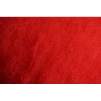 Leuchtend Rote Kardierte Wolle