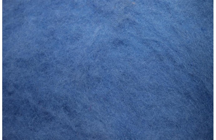 Kardierte Wolle in Hellblau | Filzwolle zum Filzen