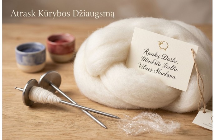 Argentīnas merino vilnas šķipsna – Sniegbalta | FilzWolleWelt